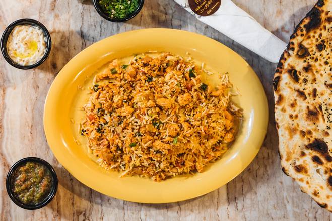 Order Kebsa Salmon  food online from Hadramout Restaurant store, New York on bringmethat.com