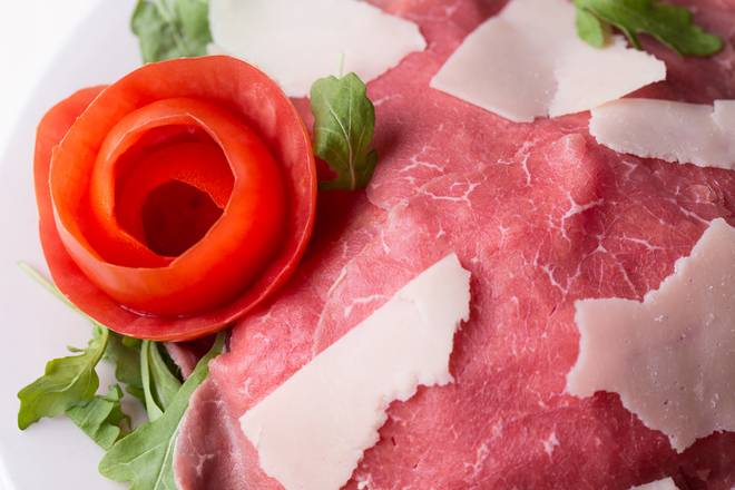 Order Beef Carpaccio food online from Caffe Abbracci store, Miami on bringmethat.com