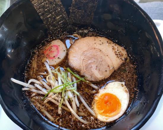 Order black garlic oil ramen food online from Shiro Sushi Teriyaki store, Portland on bringmethat.com