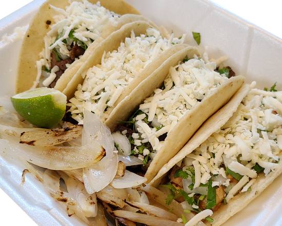Order Tacos (Hand made Tortillas) food online from Gonzalo Taqueria Y Carnitas store, Lake Worth on bringmethat.com