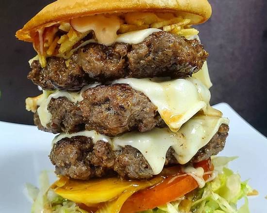 Order colombian Triple Burger food online from Burger Legend store, Altamonte Springs on bringmethat.com
