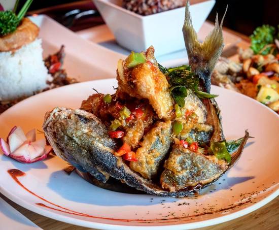 Order Crispy Pompano food online from Sweet Basil Thai House store, Foster City on bringmethat.com