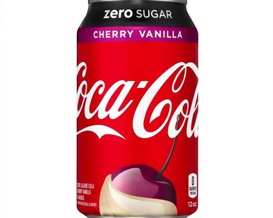 Order Coke - Zero - Cherry Vanilla food online from Uwu Sushi store, Rochester on bringmethat.com