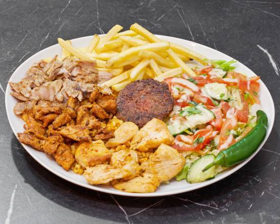 Menu assiette mixte