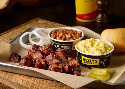 Order Pork Burnt Ends Plate food online from Dickey Barbecue Pit store, Orlando on bringmethat.com