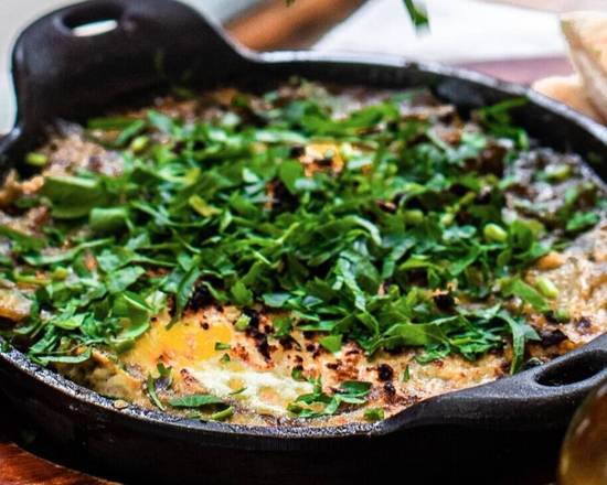 Order Green Shakshuka food online from Miriam Restaurant store, New York on bringmethat.com