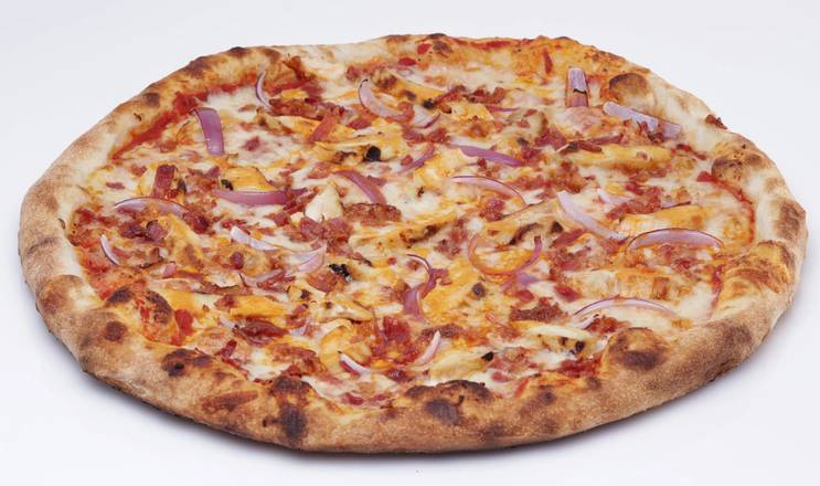 Order Buffalo Chicken Pizza - Med 12" food online from Johnny's New York Style Pizza store, Sandy Springs on bringmethat.com