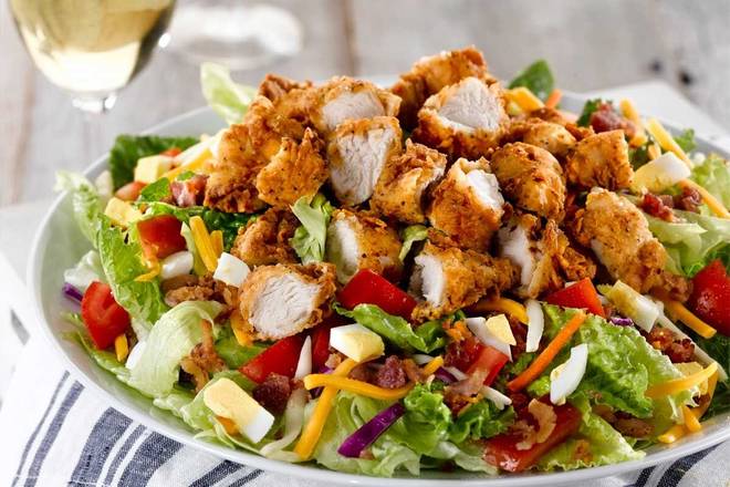 Order Southern-Fried Chicken Tender Salad food online from Underground Chuck'S store, Goodlettsville on bringmethat.com