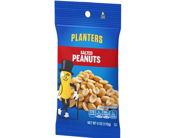 Order Planters Salted Peanuts 6oz food online from Trumbull Super Stop store, Trumbull on bringmethat.com