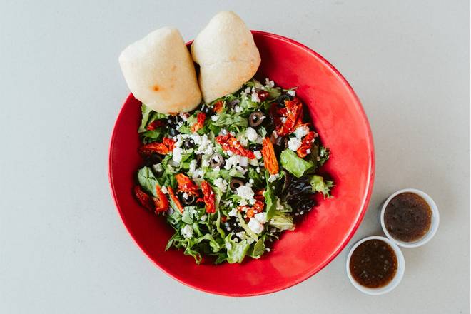Order Mediterranean Salad food online from Pyro's Fire Fresh Pizza store, Olive Branch on bringmethat.com