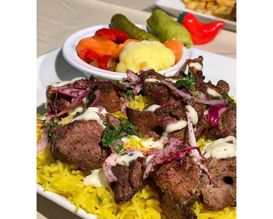Order Lamb Shish Tawook food online from The Nizam's Authentic Indian Cuisine store, Egg Harbor Township on bringmethat.com