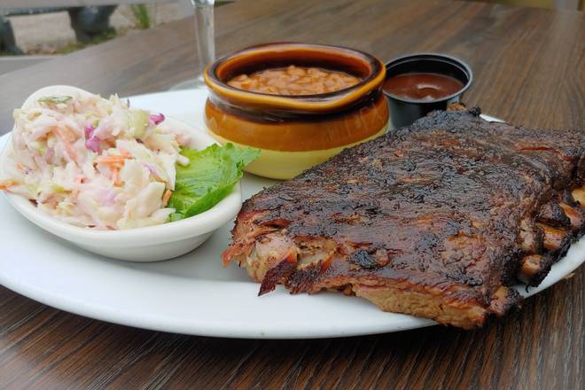 Order Smoked Full Rack of Ribs Platter food online from Black Hammock Restaurant store, Oviedo on bringmethat.com