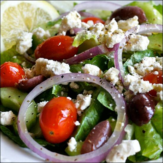 Order Greek Salad food online from Mirage Knoxville store, KNOXVILLE on bringmethat.com