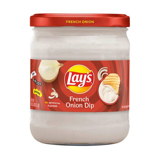 Order Lay's French Onion Dip 15oz food online from Everyday Needs by Gopuff store, Baton Rouge on bringmethat.com