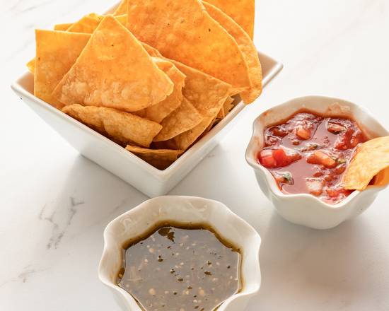 Order Housemade Chips and Salsa food online from Arriba Mexican Grill store, Rancho Santa Margarita on bringmethat.com