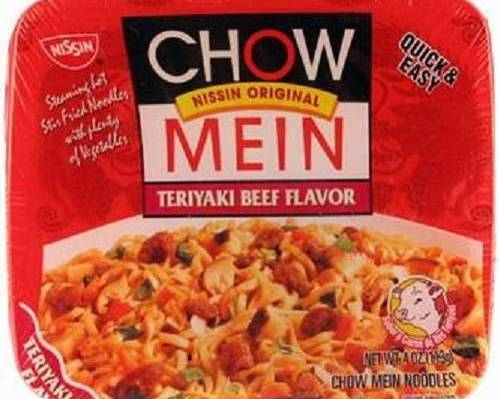 Order Nissin Chow Mein Teriyaki Beef Flavor (4 oz) food online from Glenrose Liquor & Mini Mart store, Glendale on bringmethat.com