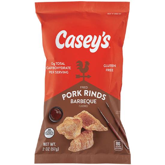 Order Casey's BBQ Pork Rinds 2oz food online from Casey's store, Ramsey on bringmethat.com