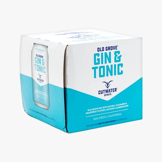 Order Cutwater Spirits Gin & Tonic food online from The Village Store store, San Diego on bringmethat.com