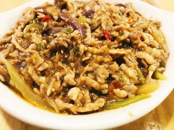 Order Sauteed Eggplant with Pork 蒜泥茄子肉丝煲 food online from He store, Middletown on bringmethat.com