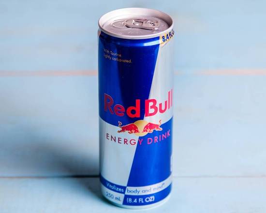 Order Red Bull (8.4 oz) food online from Cappone's Chocolate Cake store, San Francisco on bringmethat.com