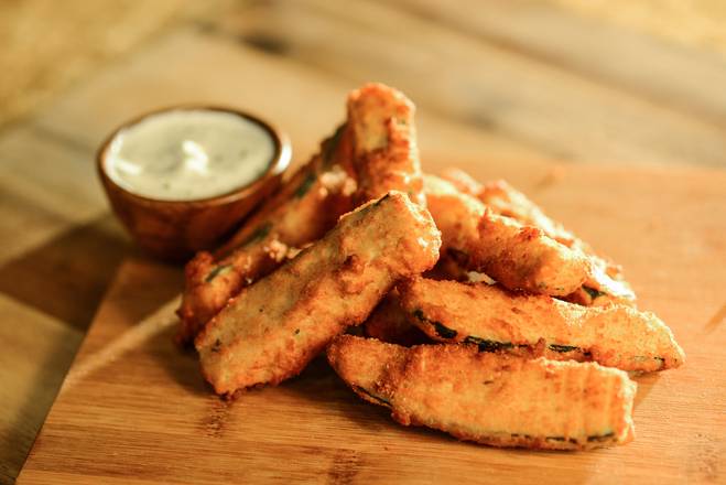 Order Fried Zucchini food online from Hot Wings Cafe store, Glendale on bringmethat.com