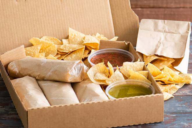 Order Burrito Box food online from Sharky's Woodfired Mexican Grill store, Los Angeles on bringmethat.com