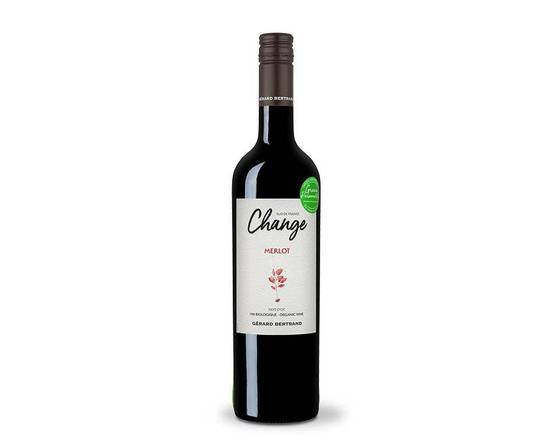 Order Gerard Bertrand 'Change' Merlot, Pays d'Oc, Vin de Pays, France 2020 food online from Nobu Miami store, Miami Beach on bringmethat.com