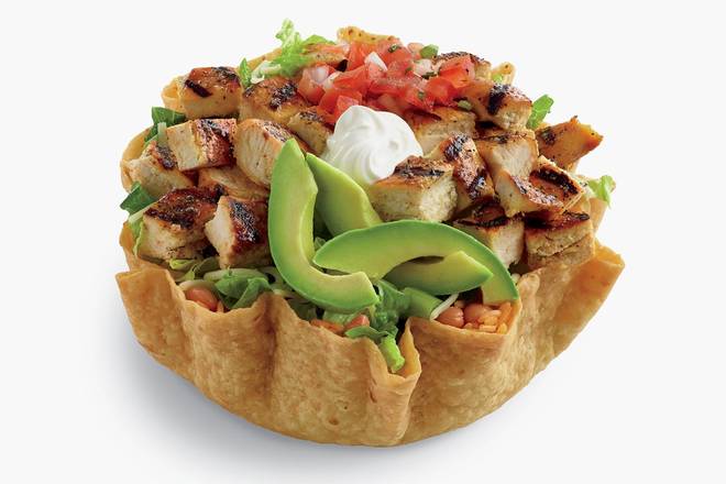 Order Double Chicken Tostada Salad  food online from El Pollo Loco store, Santa Ana on bringmethat.com