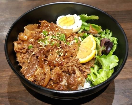 Order Sukiyaki Beef Don  food online from Izakaya Sushi & Bar store, Renton on bringmethat.com