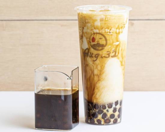 Order Brown Sugar Pearl Fresh Milk food online from August 32 Tea store, Greenbelt on bringmethat.com