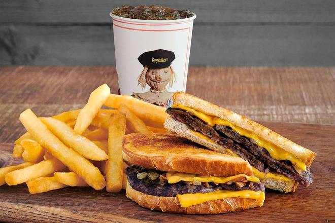 Order Patty Melt Combo food online from Farmer Boys store, Riverside on bringmethat.com