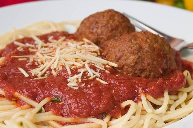 Order Pasta Marinara with Meatballs food online from NYPD Pizza store, Orlando on bringmethat.com
