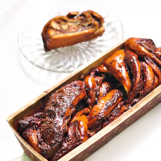 Order NUTELLA & HALVA BABKA food online from Abbale Telavivian Kitchen store, Miami Beach on bringmethat.com