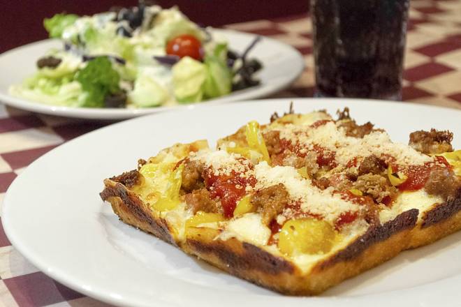 Order Small BYO "Detroit" Style (8" x 10") food online from Eddie's Italian Eatery store, Claremont on bringmethat.com