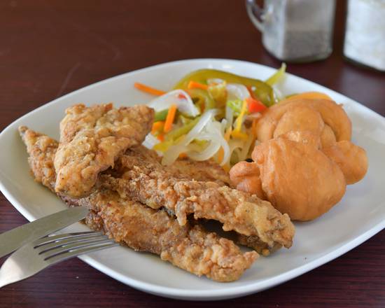 Order Fried Fish (Whiting) Dinner food online from Cravin Jamaican Cuisine store, Ossining on bringmethat.com