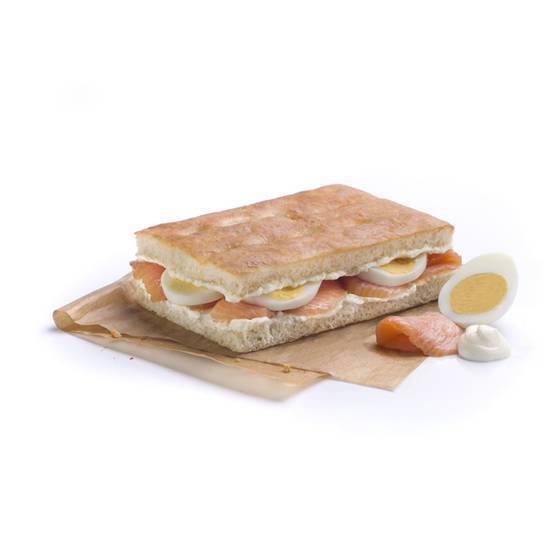 Order Smoked Salmon Focaccia food online from Rodilla Sandwiches. Madrid 1939 store, Miami on bringmethat.com