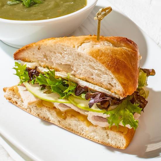 Order OVEN-ROASTED TURKEY + BRIE SANDWICH food online from California Pizza Kitchen store, Kapolei on bringmethat.com