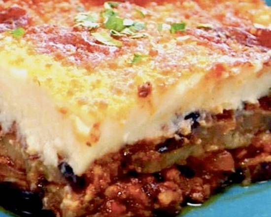 Order Beef Moussaka A La Carte food online from Papa Cristos Taverna store, Los Angeles on bringmethat.com