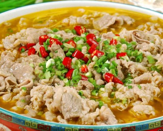 Order 6.8 Stewed Beef  with Rattan Peppers 大份藤椒肥牛 food online from Shandong Bao House store, Seattle on bringmethat.com