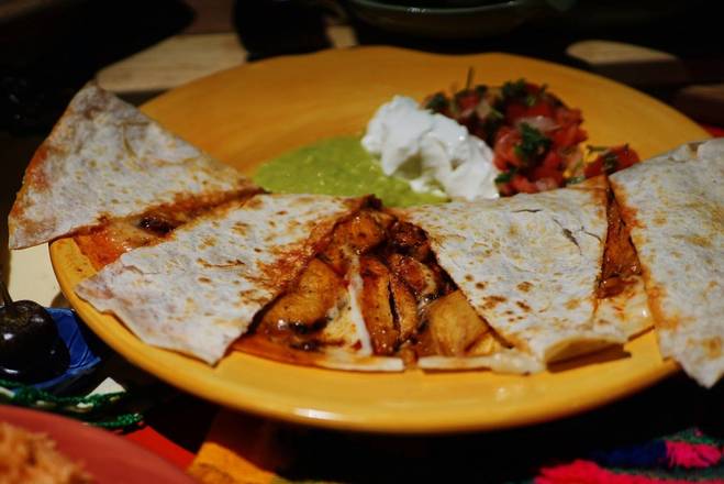 Order Quesadillas - Grilled organic flour tortilla food online from Azteca store, Dublin on bringmethat.com