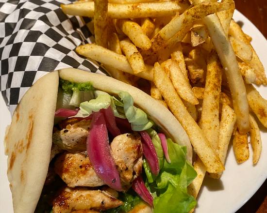 Order Chicken Pesto Pita food online from Vesper Lounge store, Denver on bringmethat.com