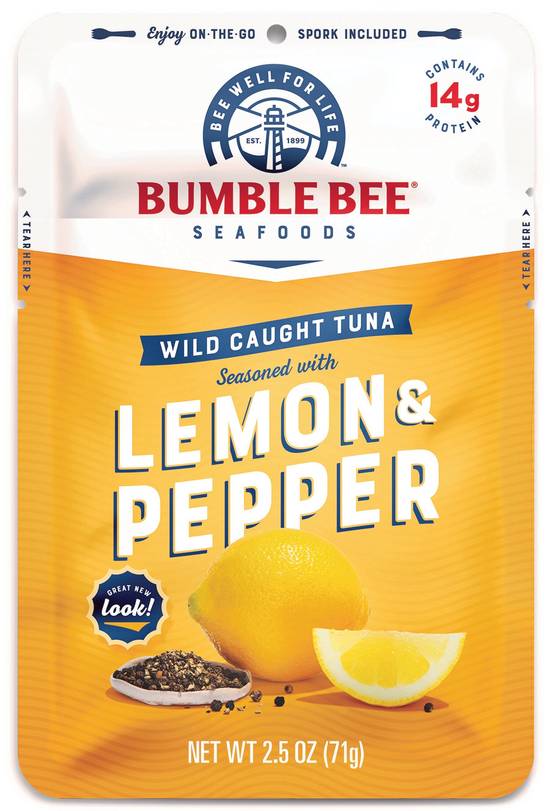 Order Bumble Bee Lemon & Pepper Wild Caught Tuna Pouch, 2.5 OZ food online from Cvs store, WAKEFIELD on bringmethat.com