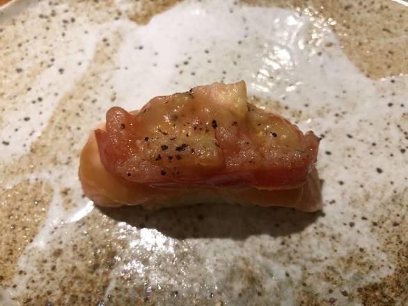 Order Torched Salmon Tomato Sushi food online from Sushi Island store, Queens on bringmethat.com