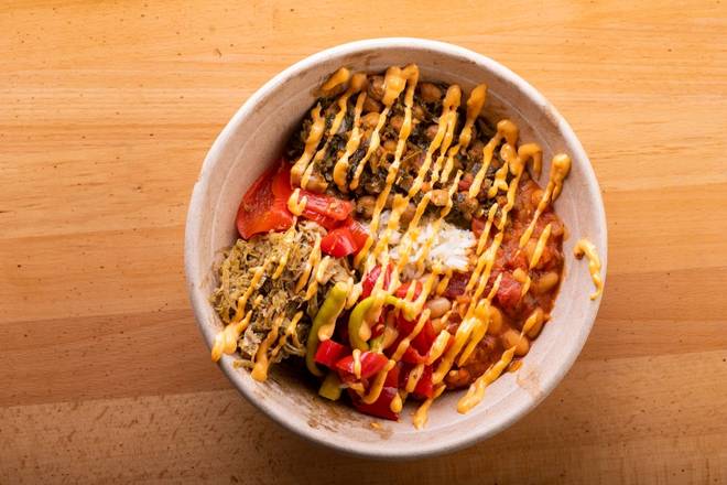 Order Pork n' Rice Bowl food online from Toma Mojo Grill store, Minnetonka on bringmethat.com