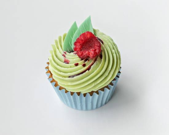 Cupcake pistache frambroise