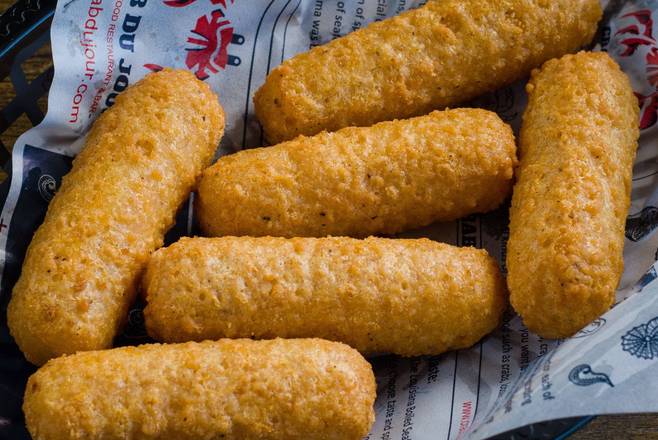 Order Fried Mozzarella Cheese (6 pcs) food online from Crab Du Jour store, Wilson on bringmethat.com
