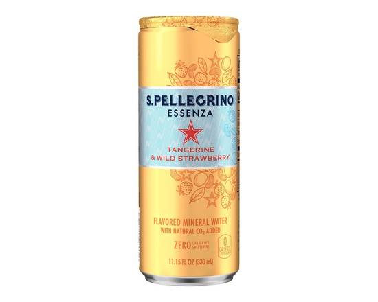 Order Pellegrino Sparkling- Tangerine & Strawberry food online from Mas Veggies Vegan Taqueria store, Hollywood on bringmethat.com