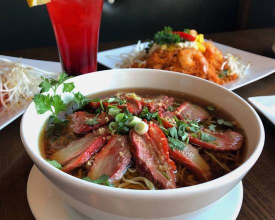 Order Mama Duck Noodle Soup  food online from Charm Thai Restaurant store, Silver Spring on bringmethat.com