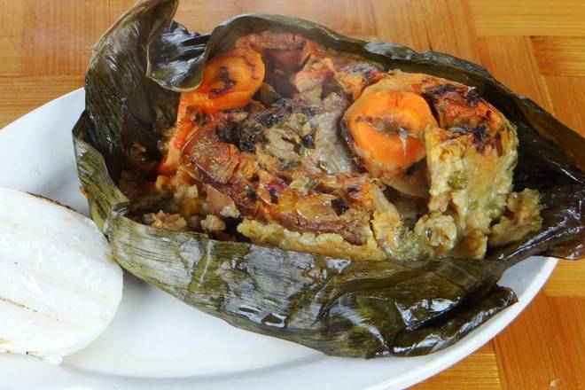 Order Tamal con Arroz o Arepita food online from El Patio Colombian Restaurant store, Hollywood on bringmethat.com