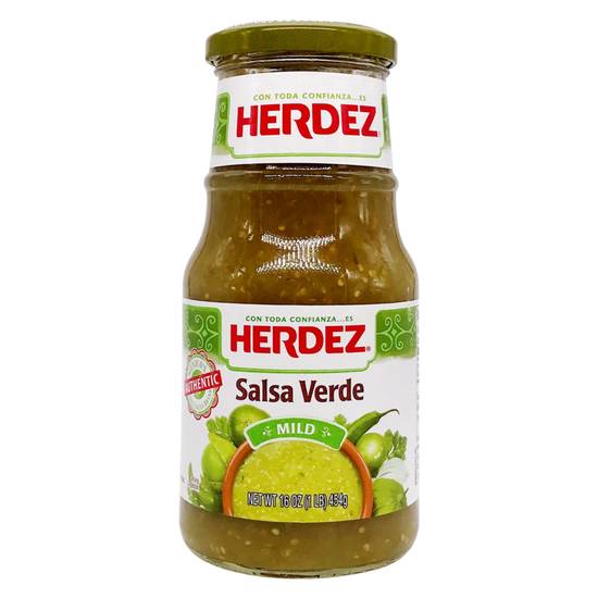 Order Herdez Mild Salsa Verde 16oz food online from Everyday Needs by Gopuff store, Tampa on bringmethat.com
